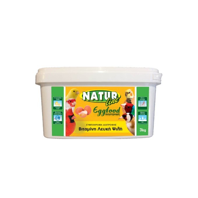 NATUR LINE ΑΥΓΟΤΡΟΦΗ ΛΕΥΚΗ ΨΙΛΗ 3KG